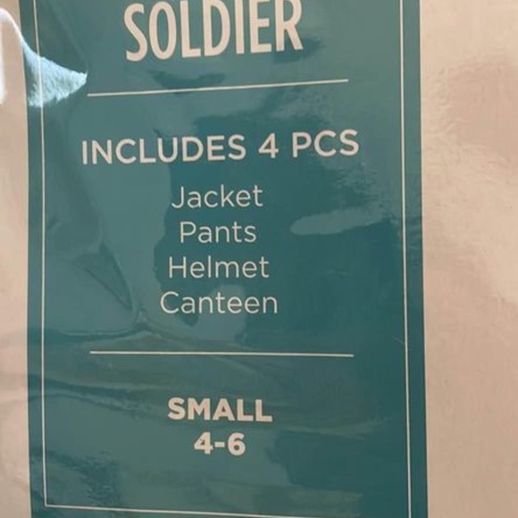 BRAND NEW kid boy girl combat soldier army halloween costume size S 4-6 - Picture 6 of 7